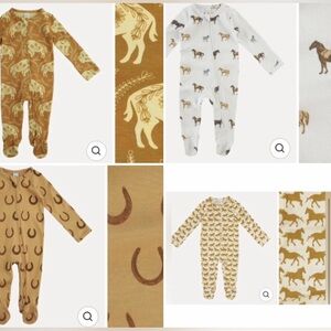 Kate quinn cowboy horseshoe zipper footie cowboy western bundle earthy neutral